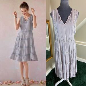 Sundance Sonnet lace tiered tank dress. Size small. Lightweight bohemian style